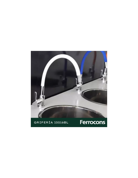 GRIFERIA COCINA MESADA C.MANGO PIAZZA EMBLEM 10016BL BLANCO