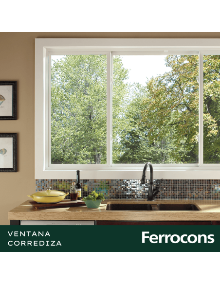 VENTANA CORREDIZA C/VIDRIO 150X110CM