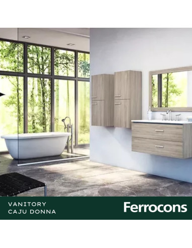 MUEBLE VANITORY COLGANTE 60CM DONNA CAJU BUONA