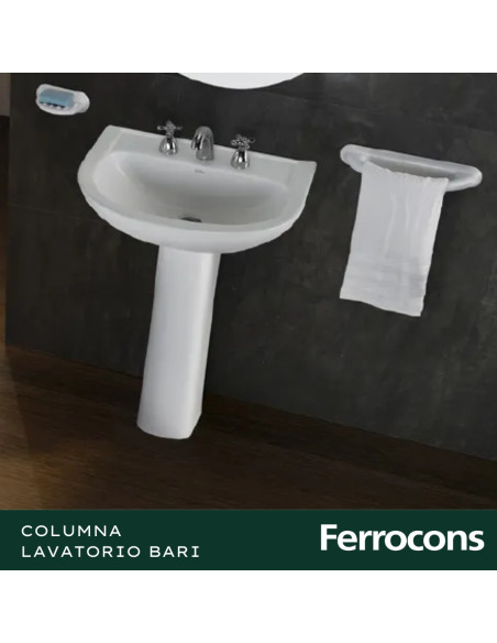 COLUMNA LAVATORIO BARI BLANCO-CKC FERRUM
