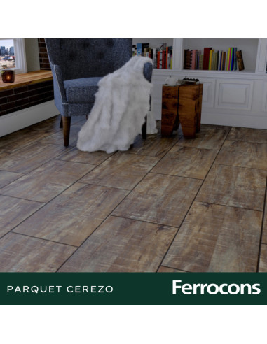 CERÁMICO CORTINES PARQUET CEREZO 35 X 60 /M2