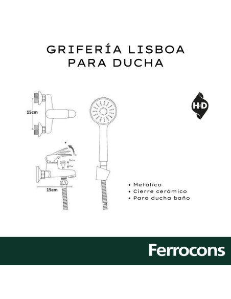 GRIFERIA LISBOA DUCHA HD