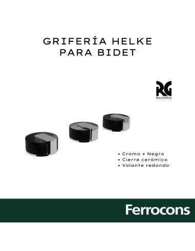 ROCA  HELKE C-173-301  BIDET C TRANSF CRNEGRO