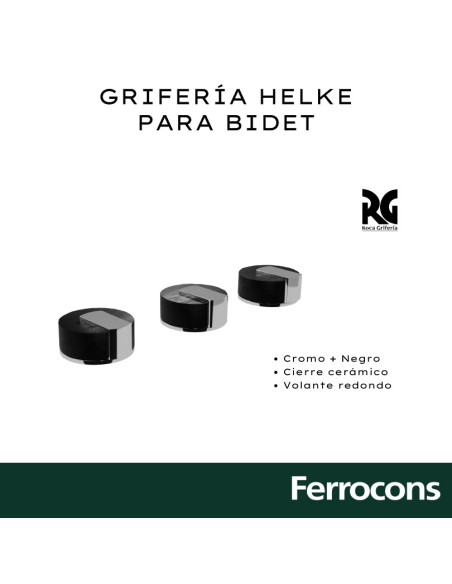 ROCA  HELKE C-173-301  BIDET C TRANSF CRNEGRO