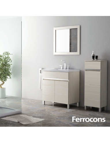 VANITORY VERA BLANCO TEXTURADO 60CM BUONA