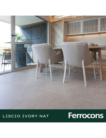VITE LISCIO IVORY NAT 60X60 REC  X M2
