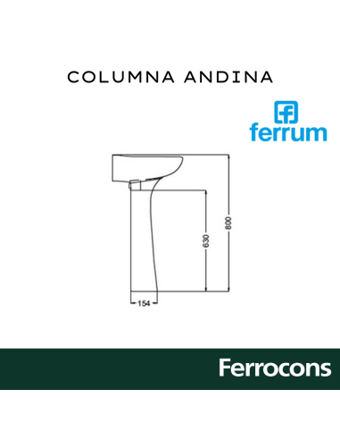 FERRUM ANDINA COLUMNA /FLOR/BCO-CTF