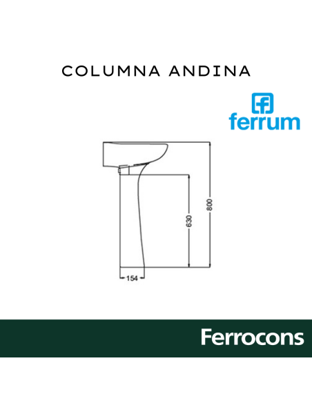 FERRUM ANDINA COLUMNA /FLOR/BCO-CTF
