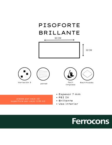 PISOFORTE ELEGANCE  PLUS BRILLA 32X60