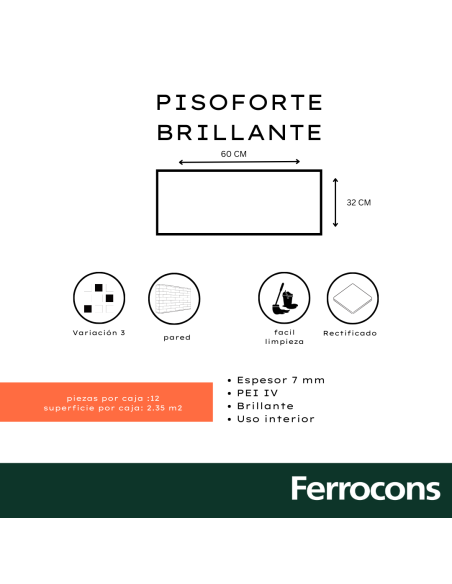 PISOFORTE ELEGANCE  PLUS BRILLA 32X60