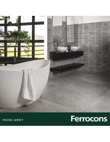 PORTOBELLO MOSS GREY 90X90 NAT RET