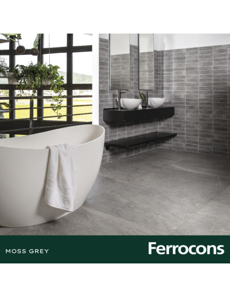 PORTOBELLO MOSS GREY 90X90 NAT RET