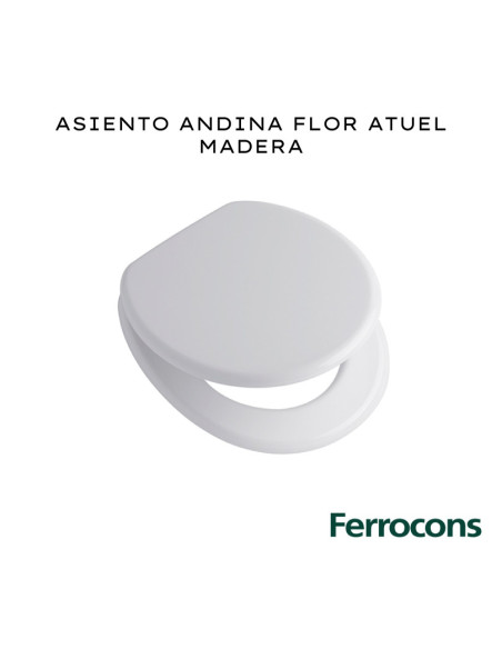 ASIENTO MAD ANDI/FLOR/ATUEL BCO.HPLAS