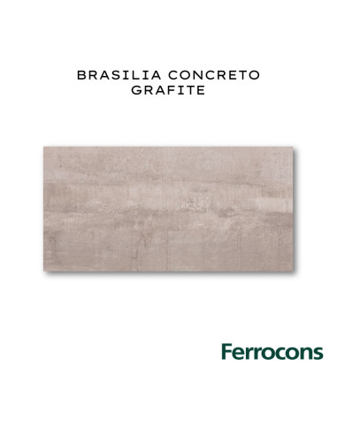 PORTOBELLO BRASILIA CONCRETO GRAFITE NAT RET 60X120 M2