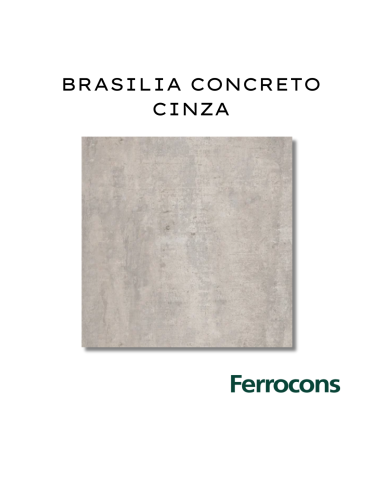 PORTOBELLO BRASILIA CONCRETO CINZA 60X60 NAT EXT RET