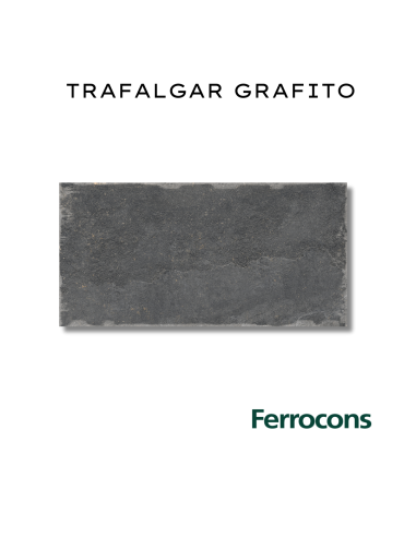 PORCELANATO TRAFALGAR GRAFITO 58X117 CERRO NEGRO