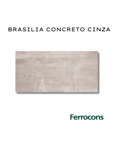 PORTOBELLO BRASILIA CONCRETO CINZA  60X120