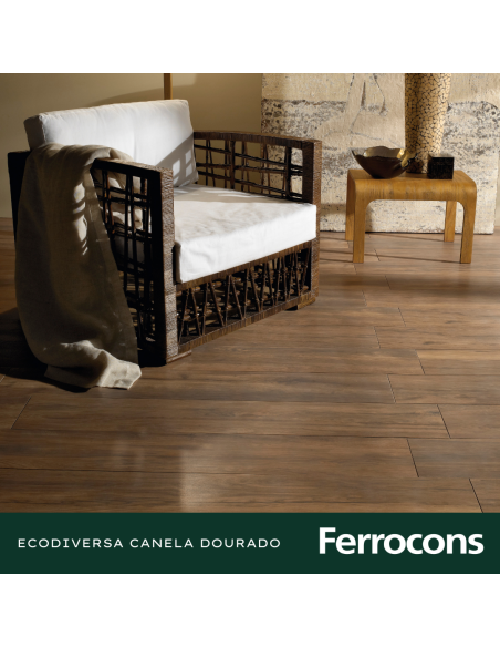 PORTOBELLO ECODIVERSA CANELA DOURADO 20x120
