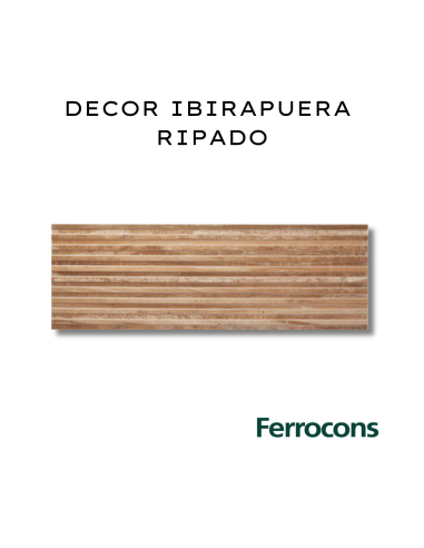 PORTOBELLO DECOR IBIRAPUERA RIPADO 30X90 MATT RET