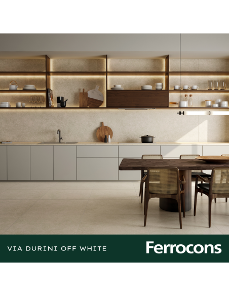 PORTOBELLO VIA DURINI OFF WHITE 90X90 NAT RET