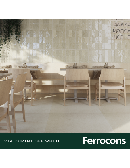 PORTOBELLO VIA DURINI OFF WHITE 90X90 NAT RET