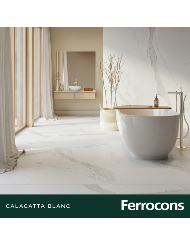 PORTOBELLO CALACATTA BLANC 90X90 NAT RET