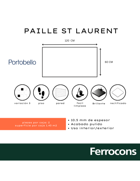 -BF-PORTOBELLO PAILLE ST LAURENT 60X120 PUL RECT M2