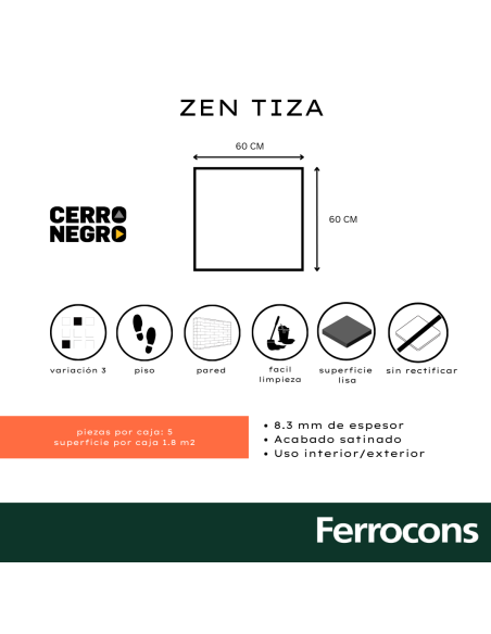 -BF-CERRO NEGRO ZEN TIZA 60X60 M2