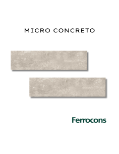 CCN PORC.RECT.MICRO CONCRETO 40X160 /M2