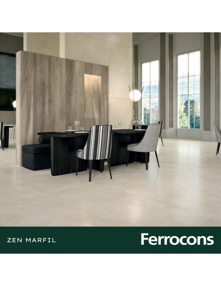 PORCELANATO ZEN MARFIL 61.5X61.5/M2 - CERRO NEGRO
