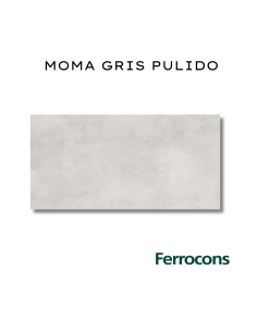 CCN PORC.RECT.PUL. MOMA GRIS 58X117
