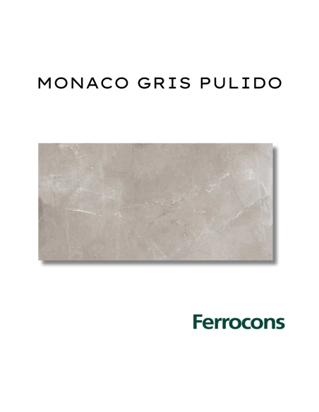 PORCELLANATO MONACO GRIS 58X117 - CERAMICA CERRO NEGRO