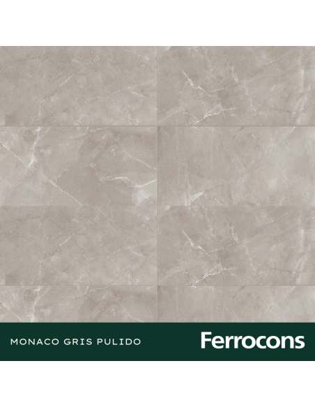 PORCELLANATO MONACO GRIS 58X117 - CERAMICA CERRO NEGRO