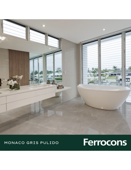 PORCELLANATO MONACO GRIS 58X117 - CERAMICA CERRO NEGRO