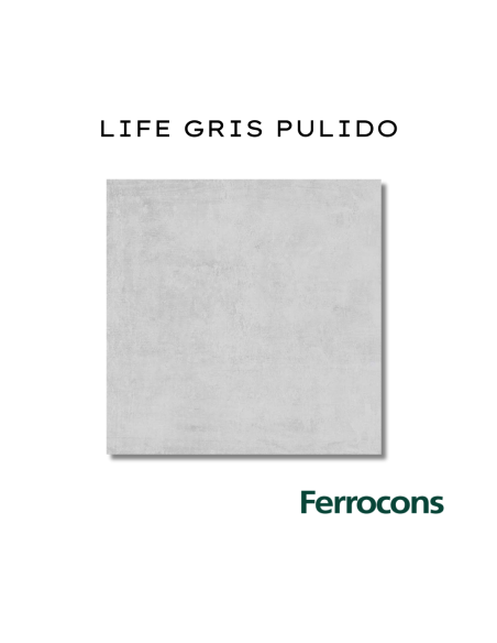 CCN LIFE GRIS PUL.RECT. 58X58 /M2