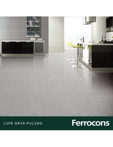 CCN LIFE GRIS PUL.RECT. 58X58 /M2