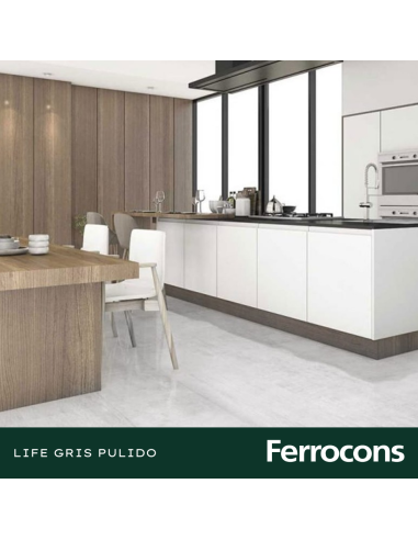 CCN LIFE GRIS PUL.RECT. 58X58 /M2