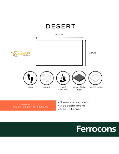 -BF-TENDENZA DESERT REC  32X60 M2