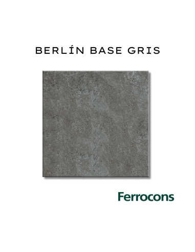 COLORES SOLIDOS DECORADO BERLIN BASE GRIS PISO-PARED 20X20