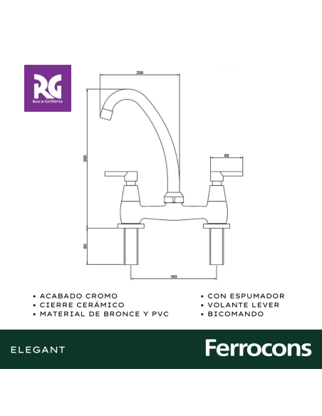 ROCA ELEGANT CC MES COCINA CR
