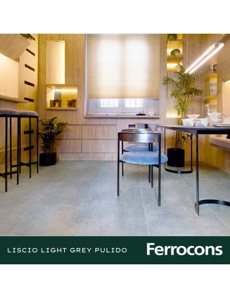 VITE LISCIO LIGHT GREY PUL 60X60 PORC REC