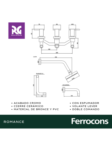 ROCA ROMANCE LEVER BANERA CTRANSF CR