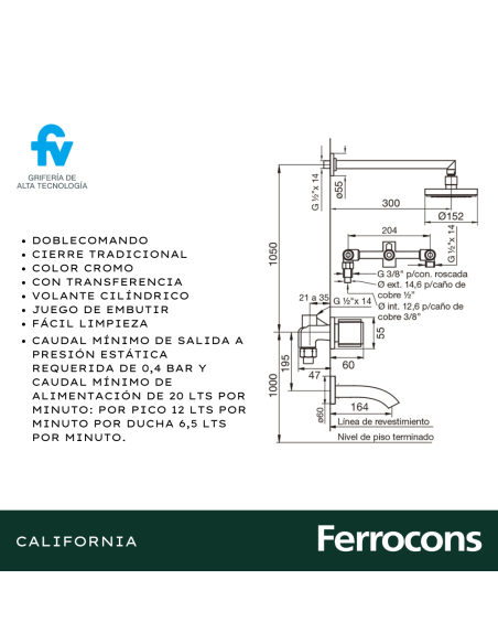 FV 10317 CALIFORNIA BANERA CTRANSF CR