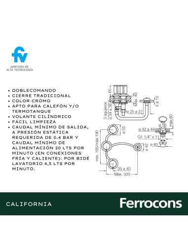 FV 29517 CALIFORNIA BIDET CR