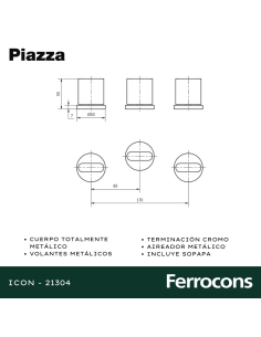 PIAZZA ICON BIDET CON TRANSF COD 21304 2