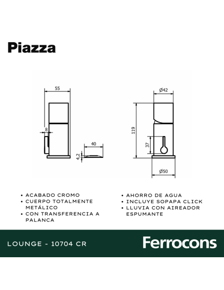 PIAZZA BIDET CTRANSF LOUNGE MONCOM CR 10704