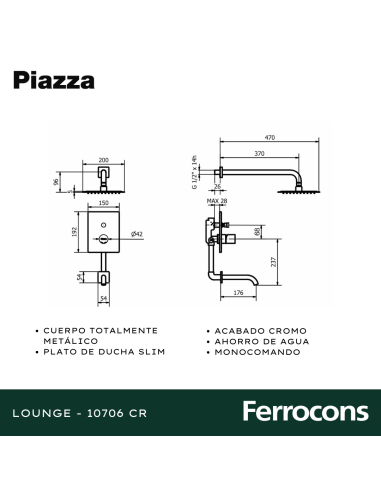 PIAZZA BANERA CTRANSF LOUNGE MONCOM CR 10706