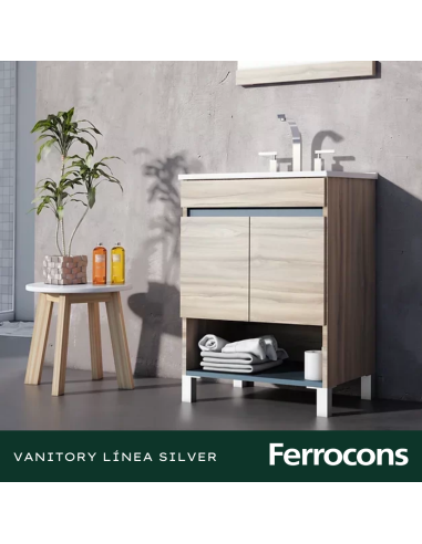 BUONA MUEBLE SILVER 60 NOGAL C MES SILTON 3 AG