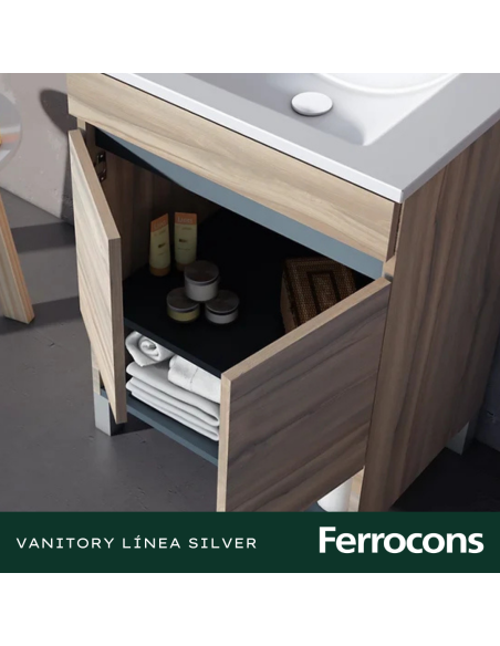 BUONA MUEBLE SILVER 60 NOGAL C MES SILTON 3 AG