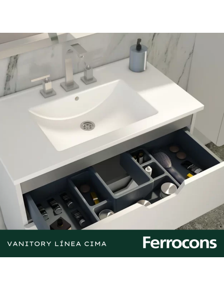 BUONA MUEBLE  80 CIMA PVC BCO CMES SILTON 3AG